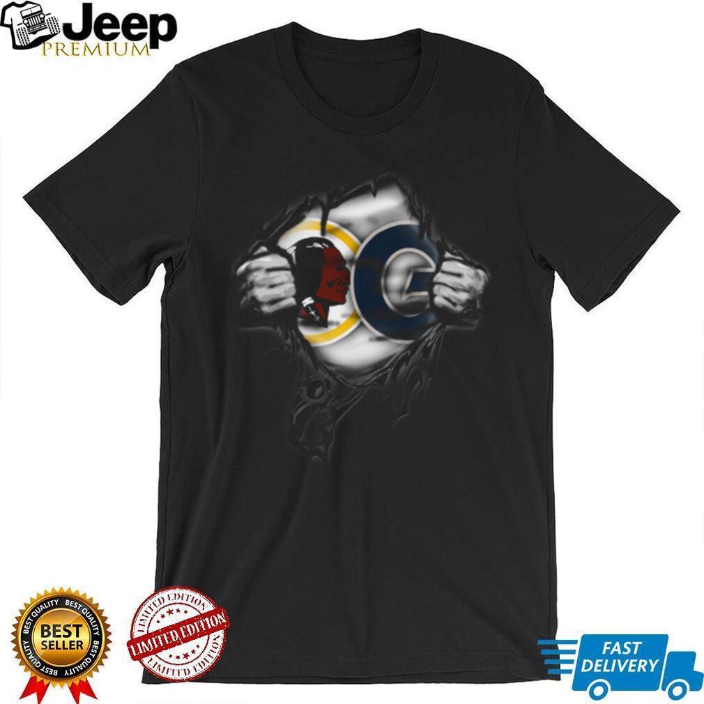 Ripped Effect Dual Logo T Shirt Ripped Effect Dual Logo T Shirt