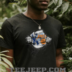 Ripped Reveal Yankees Knicks Shirt