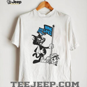 Roaring Riot Carolina Panthers Nine Lives Keep Pounding beat Los Angeles Dodgers Goat shirt Roaring Riot Carolina Panthers Nine Lives Keep Pounding beat Los Angeles Dodgers Goat shirt