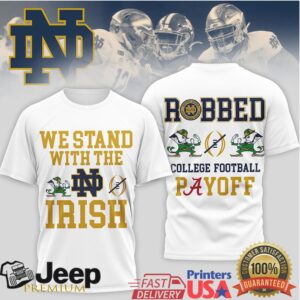 Robbed College Football Payoff Notre Dame Statement Tee Robbed College Football Payoff Notre Dame Statement Tee
