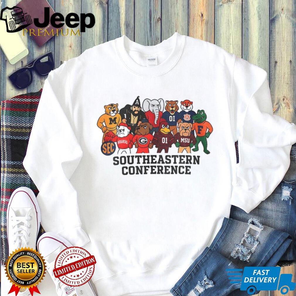 SEC Team Spirit Modern Southeastern Conference Mascot shirt SEC Team Spirit Modern Southeastern Conference Mascot shirt