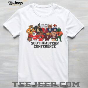SEC Team Spirit Modern Southeastern Conference Mascot shirt