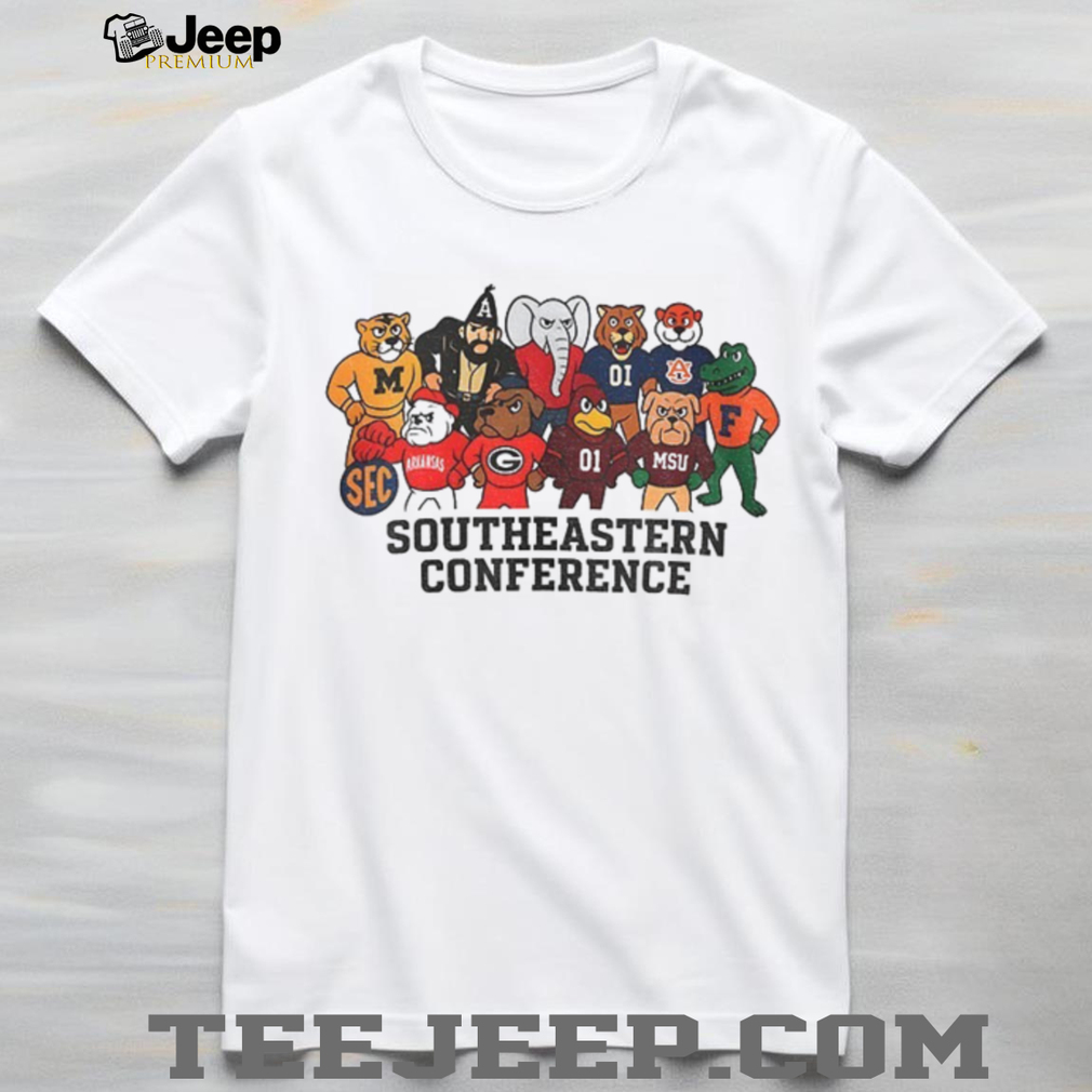 SEC Team Spirit Modern Southeastern Conference Mascot shirt SEC Team Spirit Modern Southeastern Conference Mascot shirt