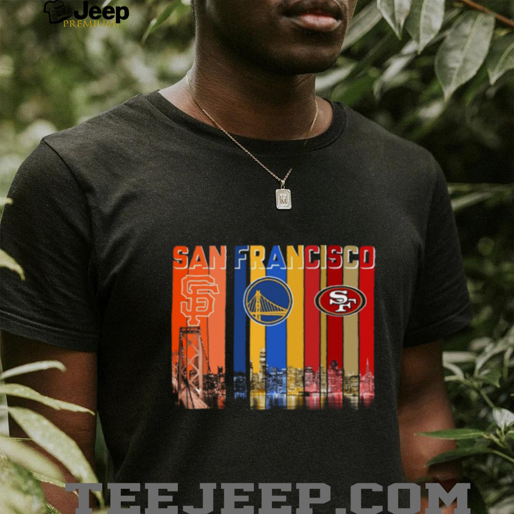 San Francisco Sports Fan Skyline T Shirt San Francisco Sports Fan Skyline T Shirt