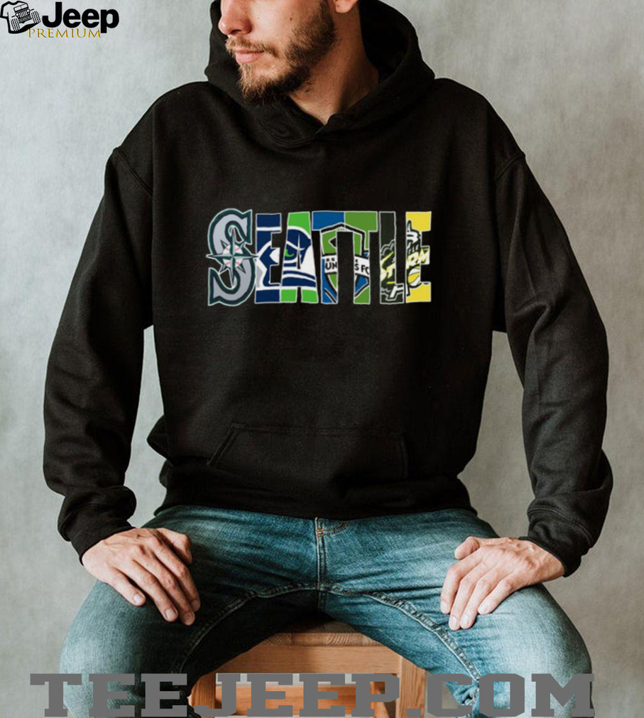 Seattle Kraken, Mariners, Seahawks, Sounders FC Fan T Shirt Seattle Kraken, Mariners, Seahawks, Sounders FC Fan T Shirt