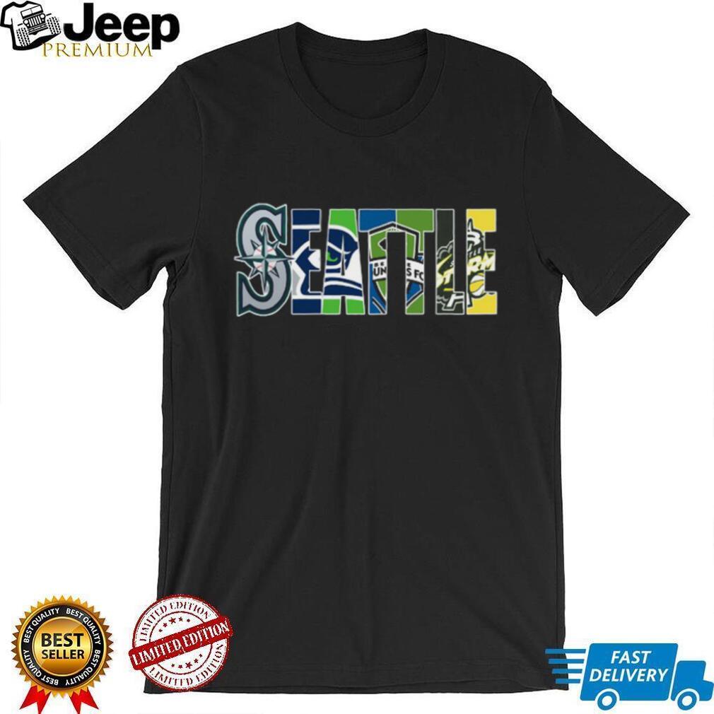 Seattle Kraken, Mariners, Seahawks, Sounders FC Fan T Shirt Seattle Kraken, Mariners, Seahawks, Sounders FC Fan T Shirt
