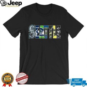 Seattle Professional Sport Teams Collage T shirt