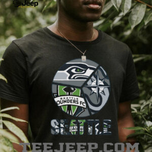 Seattle Professional Sports Teams Collage T Shirt