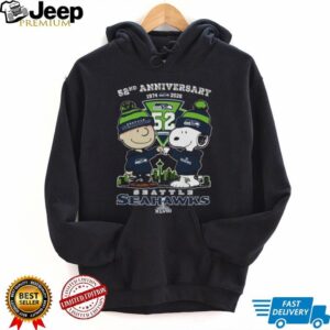 Seattle Seahawks 52nd Anniversary Peanuts Character T Shirt