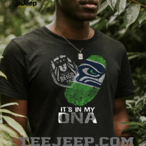 Seattle Seahawks It's In My DNA Fingerprint Heart T Shirt