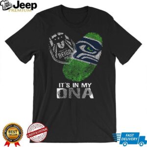 Seattle Seahawks It's In My DNA Fingerprint Heart T Shirt