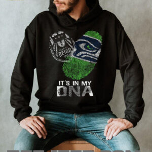 Seattle Seahawks It's In My DNA Fingerprint Heart T Shirt