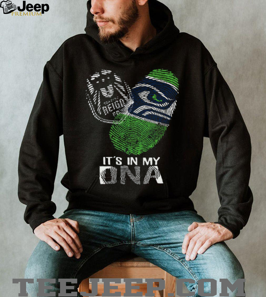 Seattle Seahawks It’s In My DNA Fingerprint Heart T Shirt Seattle Seahawks It’s In My DNA Fingerprint Heart T Shirt
