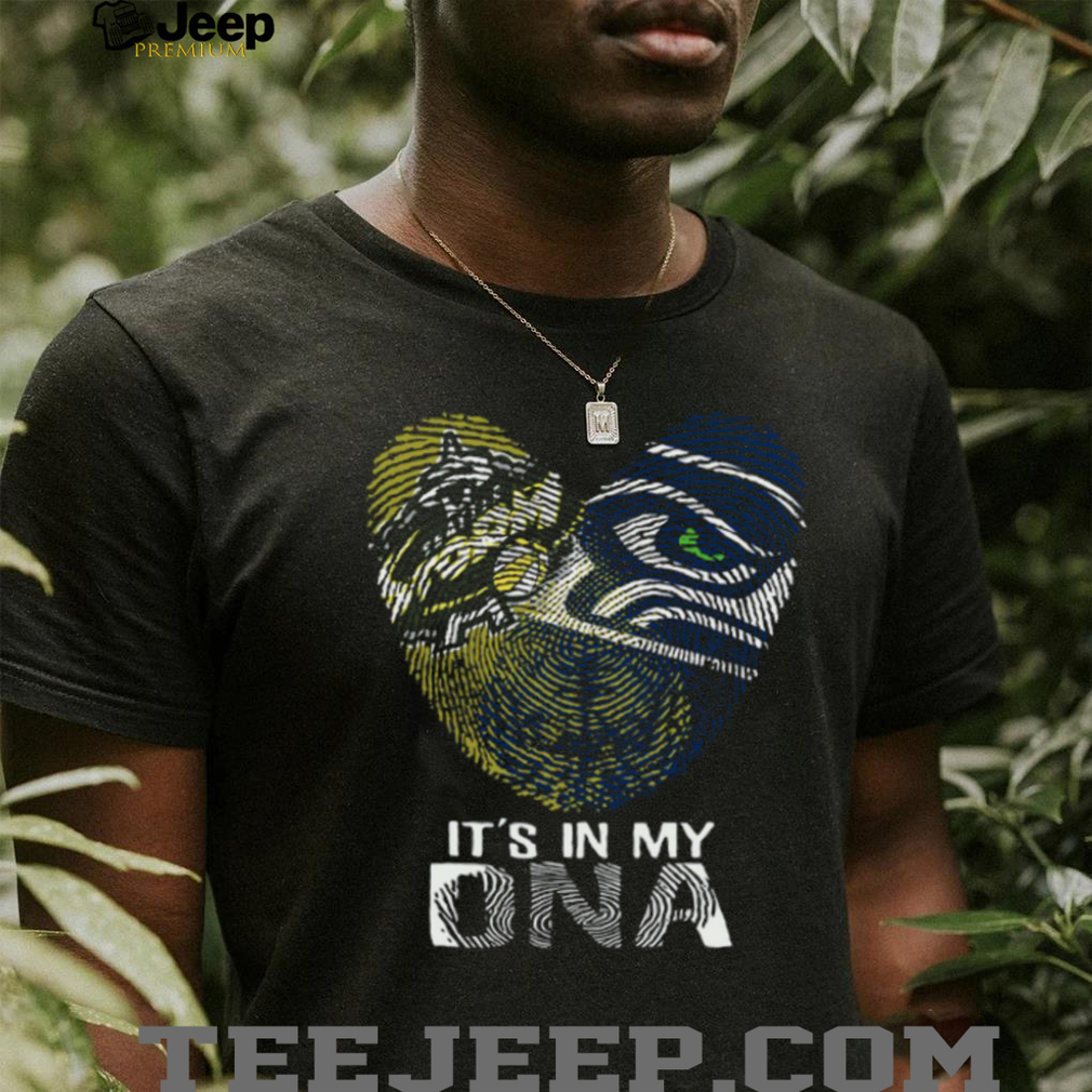 Seattle Seahawks It’s In My DNA Heart Fingerprint T Shirt Seattle Seahawks It’s In My DNA Heart Fingerprint T Shirt