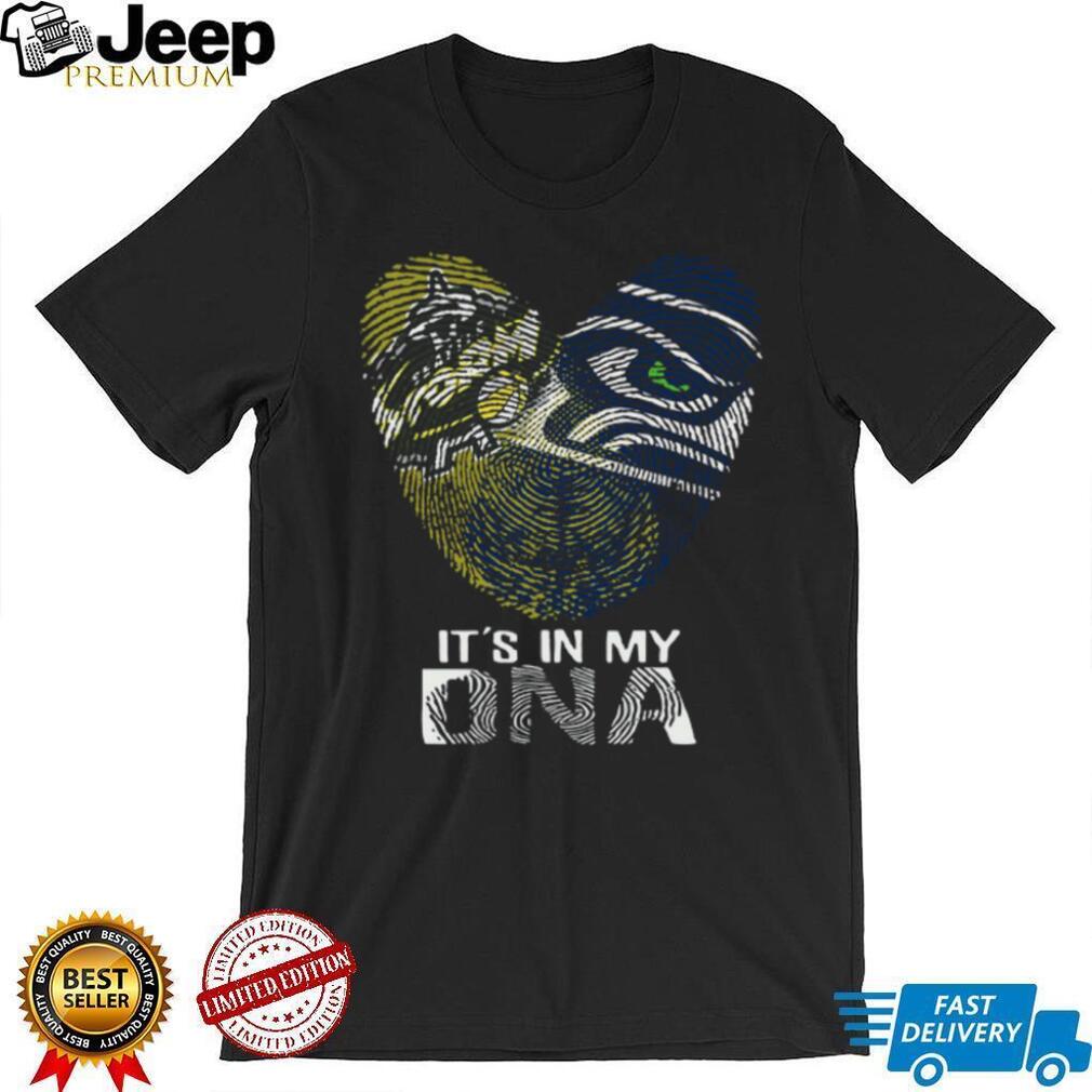 Seattle Seahawks It’s In My DNA Heart Fingerprint T Shirt Seattle Seahawks It’s In My DNA Heart Fingerprint T Shirt