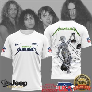 Seattle Seahawks Official NFL Metallica 3D Shirt