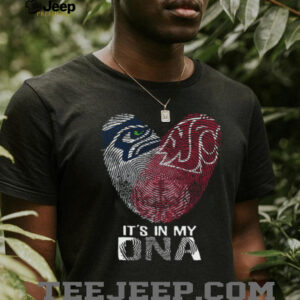Seattle Seahawks & Oregon Ducks It's in My DNA Team Pride T Shirt