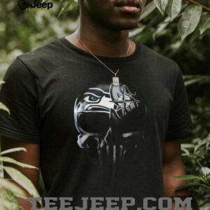 Seattle Seahawks & Seattle Kraken Punisher Skull T Shirt