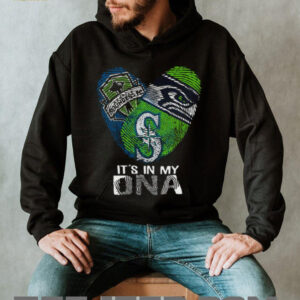 Seattle Sports Fan It's in my DNA Seahawks Sounders Mariners T Shirt