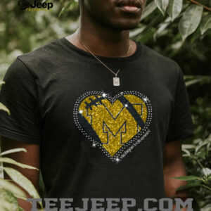 Show Your Love Official Michigan Wolverines Sparkle T Shirt Show Your Love Official Michigan Wolverines Sparkle T Shirt