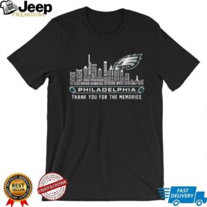 Skyline Philadelphia Eagles Thank You For The Memories T Shirt