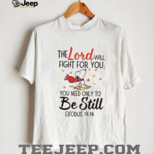 Smurf the lord will fight for you you need only to be still exodus 14 14 shirt