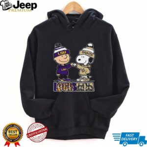 Snoopy & Charlie Brown LSU Tigers vs. New Orleans Saints T Shirt