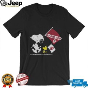 Snoopy and Woodstock Indiana Hoosiers football 2025 Go Big Red shirt