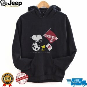 Snoopy and Woodstock Indiana Hoosiers football 2025 Go Big Red shirt