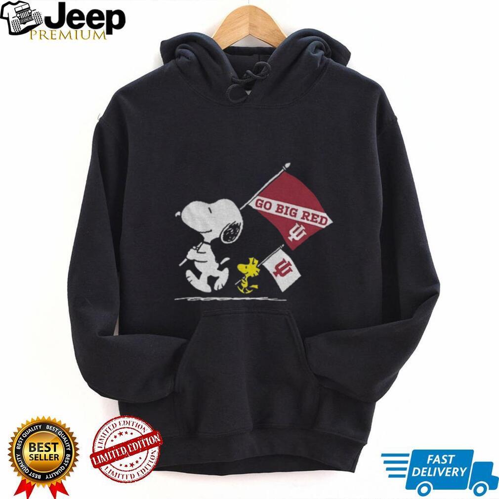 Snoopy and Woodstock Indiana Hoosiers football 2025 Go Big Red shirt Snoopy and Woodstock Indiana Hoosiers football 2025 Go Big Red shirt