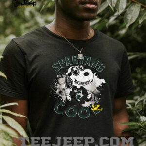 Snoopy with Sunglasses Spartans Pride T Shirt