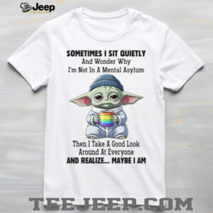 Sometimes I Sit Quietly And Wonder Why I'm Not In A Mental Asylum Then I Take A Good Look Around At Everyone And Realize Maybe I Am T Shirt