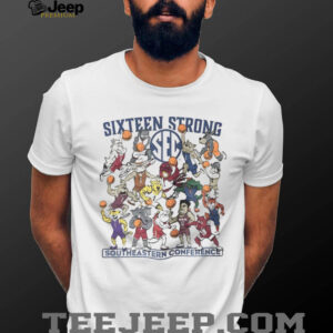 Southeastern Conference Sixteen Strong Basketball SEC Mascots shirt