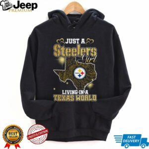 Steelers Girl in a Texas World T Shirt Steelers Girl in a Texas World T Shirt