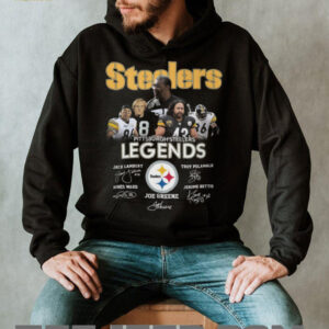 Steelers Legends Lambert Polamalu Ward Bettis and Greene Signatures Shirt Steelers Legends Lambert Polamalu Ward Bettis and Greene Signatures Shirt