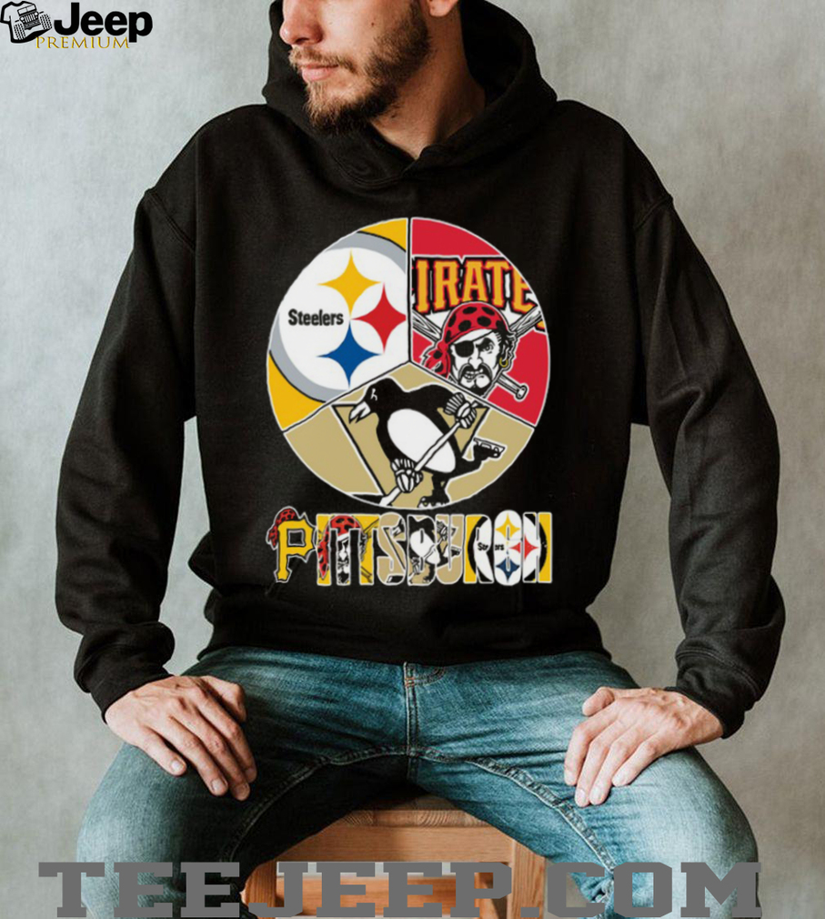Steelers, Pirates, Penguins Mashup T Shirt Steelers, Pirates, Penguins Mashup T Shirt