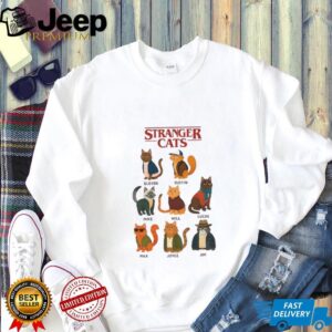 Stranger Cats Stranger Things characters shirt