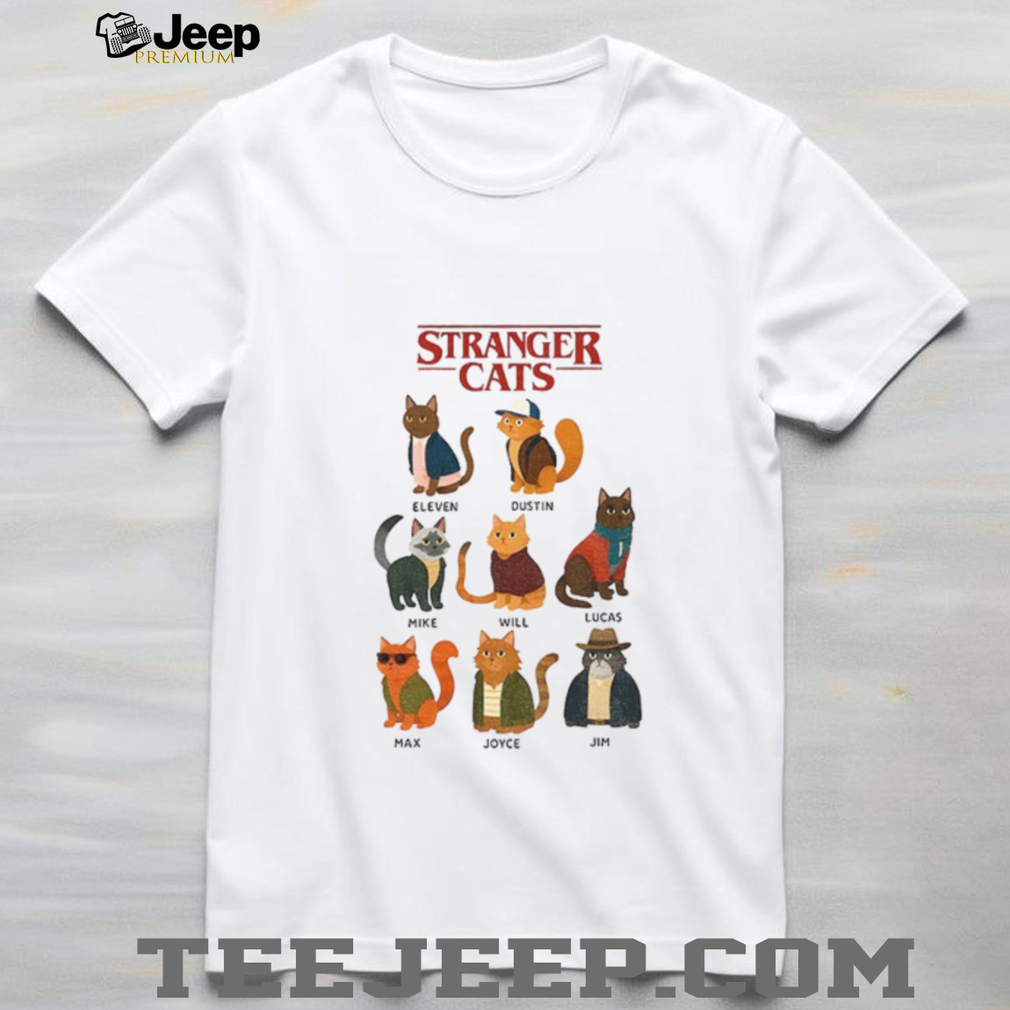 Stranger Cats Stranger Things characters shirt Stranger Cats Stranger Things characters shirt