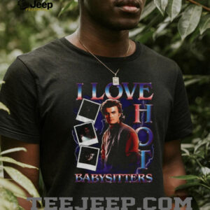 Stranger Things Steve lightning graphic I love hot babysitters shirt