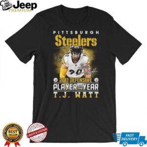 T.J. Watt 2021 NFL Defensive Player of the Year Pittsburgh Steelers T Shirt