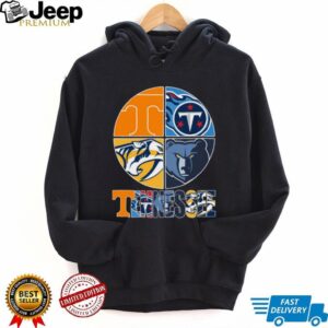 Tennessee Professional Sports Teams Mashup T Shirt Tennessee Professional Sports Teams Mashup T Shirt