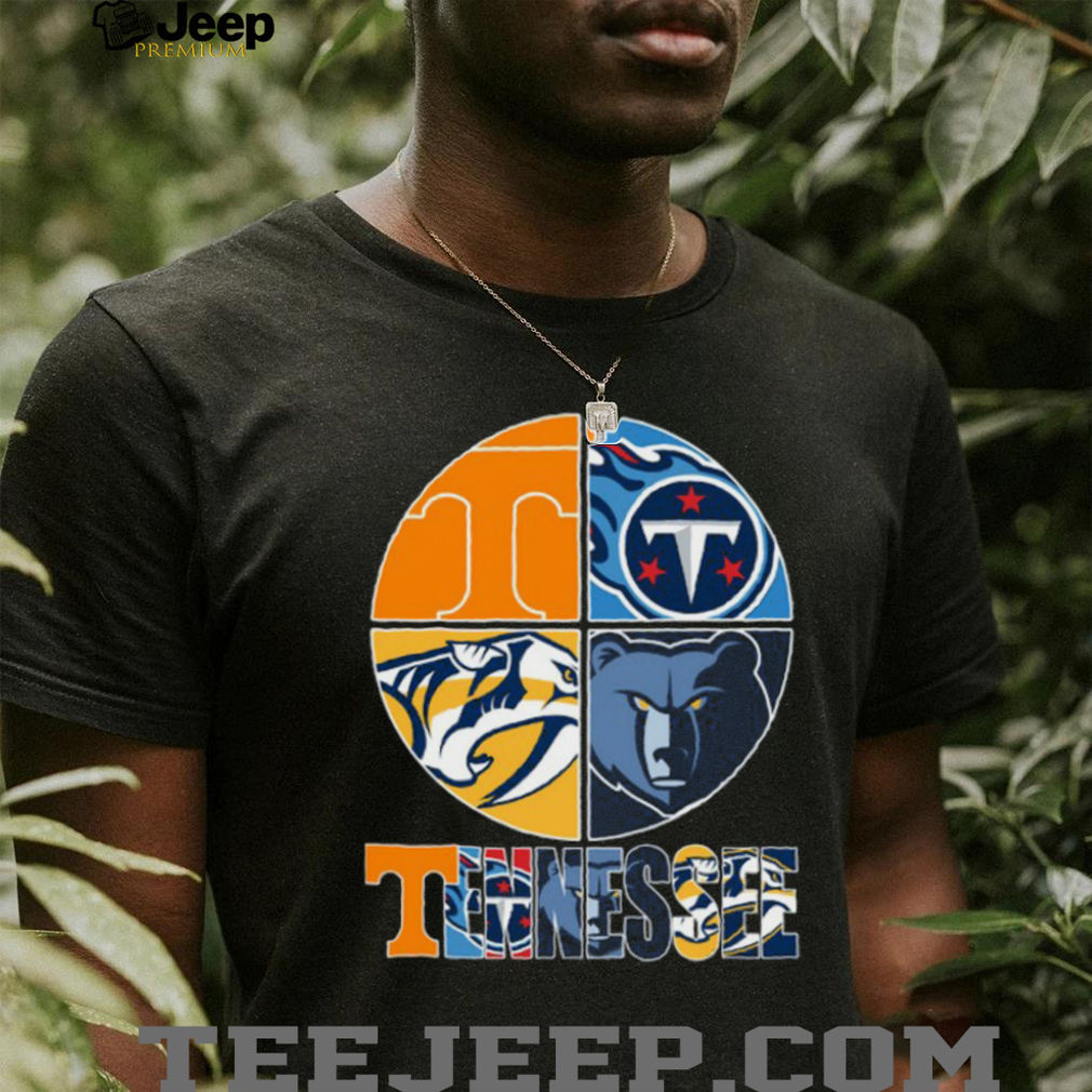 Tennessee Professional Sports Teams Mashup T Shirt Tennessee Professional Sports Teams Mashup T Shirt