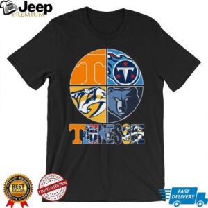 Tennessee Professional Sports Teams Mashup T Shirt