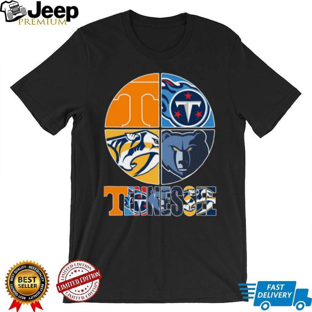 Tennessee Professional Sports Teams Mashup T Shirt Tennessee Professional Sports Teams Mashup T Shirt