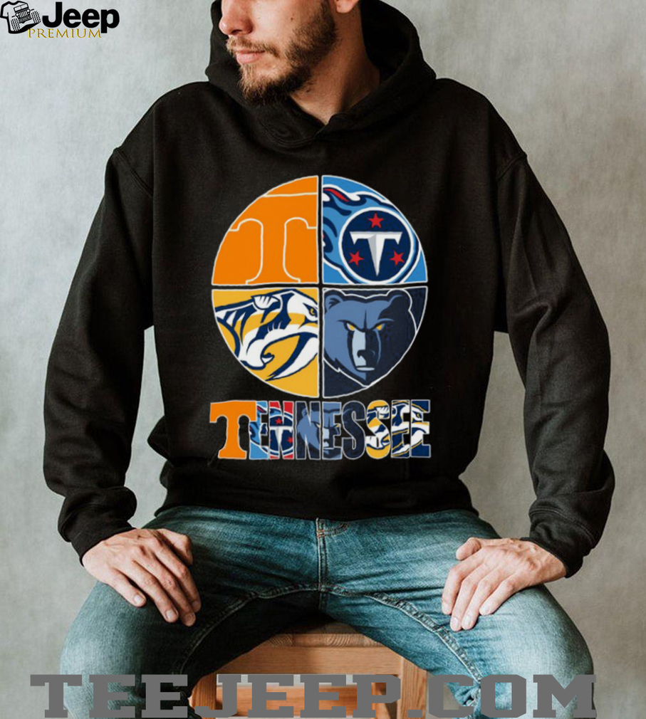 Tennessee Professional Sports Teams Mashup T Shirt Tennessee Professional Sports Teams Mashup T Shirt