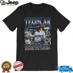 Teoscar Hernández Los Angeles Dodgers Vintage Graphic T Shirt Teoscar Hernández Los Angeles Dodgers Vintage Graphic T Shirt