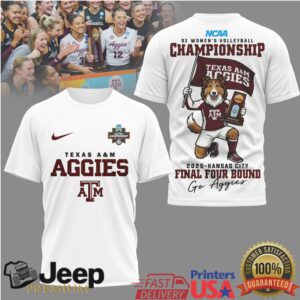 Texas A&M Aggies 2025 NCAA Women's Volleyball Championship Final Four Bound T Shirt