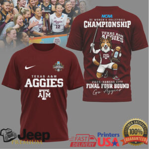 Texas A&M Aggies 2025 NCAA Women's Volleyball Championship Final Four Bound T Shirt