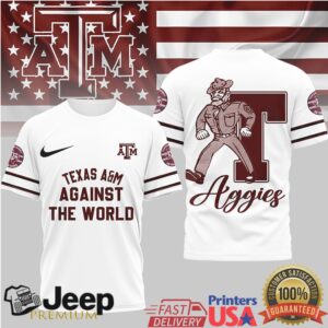 Texas A&M Aggies Against the World Mascot T Shirt Texas A&M Aggies Against the World Mascot T Shirt