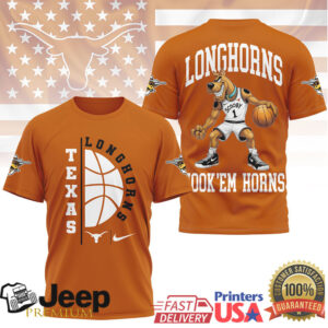 Texas Longhorns Scooby Doo Basketball Fan T Shirts